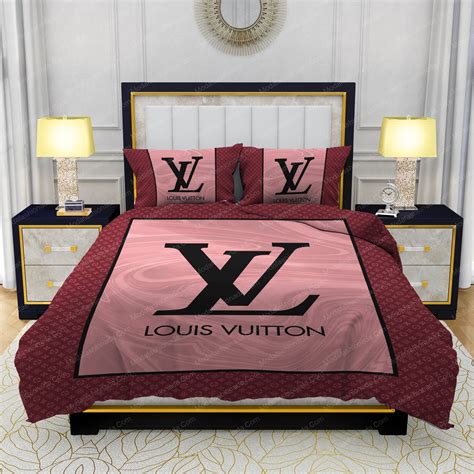 pink louis vuitton bedding